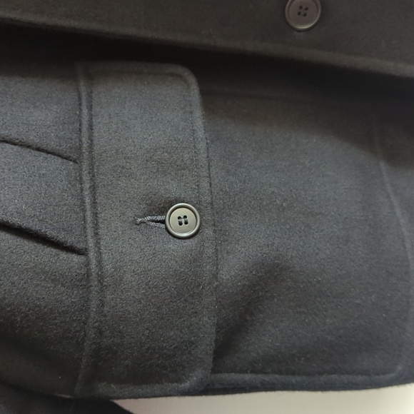 Weatherproof Classic Wool Blend Pea Coat Quilted Liner Black Men's M - Picture 8 of 15